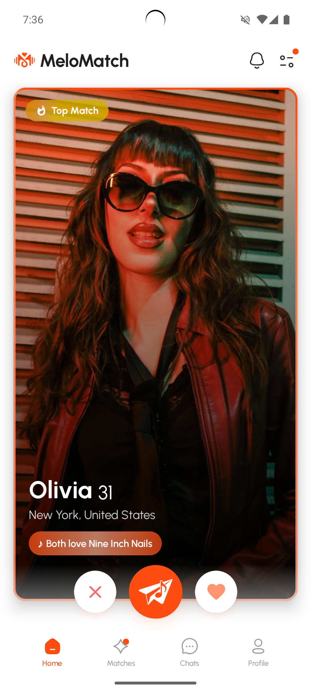 MeloMatch App Screenshot